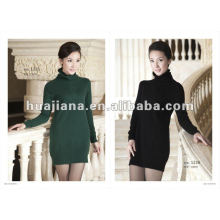 women's long winter sweater dresses/ 100% cashmere jumper